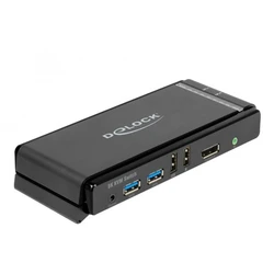 DELOCK DisplayPort 1.4 KVM Switch 8K 60Hz με USB 3.2 Gen 1 και ήχο (Μοντέλο 11476)