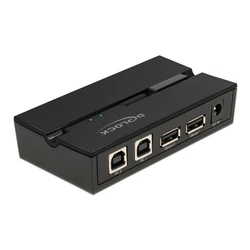 DELOCK USB 2.0 Switch για 2 PC και 2 Συσκευές (USB Type-B)