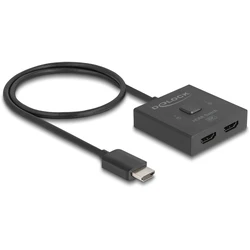 Delock HDMI Switch 2 σε 1 διπλής κατεύθυνσης 8K (Model 18901)