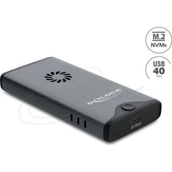 DeLOCK Θήκη USB Type-C 40 Gbps για 1x M.2 NVMe PCIe SSD με ανεμιστήρα (42034)