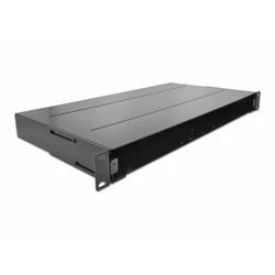 DeLOCK 19" Rack-Mount Fiber Optic Splice Enclosure 96 Fibers (Model 43350) - Black / Multicolor