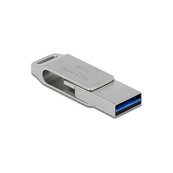 USB Stick DeLOCK USB 3.2 Gen 1 USB-C + USB-A 32GB - Μεταλλικό περίβλημα