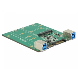 Μετατροπέας SATA σε USB 3.1 Τύπου B (Θηλυκή) → Υποδοχή M.2 / mSATA Delock 62732