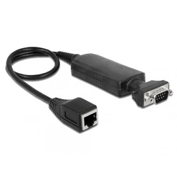 Delock Μετατροπέας Ethernet RJ45 (10/100 Mbps) σε σειριακή RS-232 DB9 αρσενικό με παξιμάδια