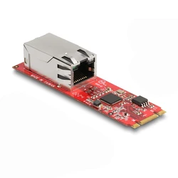 Μετατροπέας M.2 Key B+M (Stecker) σε 1 x RJ45 2,5 Gigabit LAN (οριζόντιο) - DeLOCK 62985