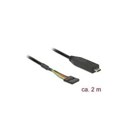 Delock Μετατροπέας USB Type-C σε TTL (3,3 V), 6-pin, 2,0 m