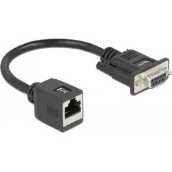 Delock Σειριακός Αντάπτορας RS-232/422/485 DB9 Θηλυκό σε RJ45 Θηλυκό (Model 64122)
