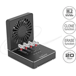 DELOCK USB 20 Gbps M.2 Docking Station - 4x M.2 NVMe PCIe (μοντέλο 64352)