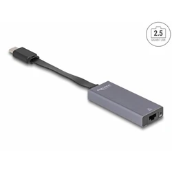 Delock USB Type-C Δικτυακός Προσαρμογέας 2,5 Gigabit LAN slim 1 x RJ45 (Μοντέλο 66248)