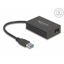 Delock USB Τύπου A Δικτυακός Αντάπτορας Gigabit LAN με 1 x SFP (Μοντέλο 66463)
