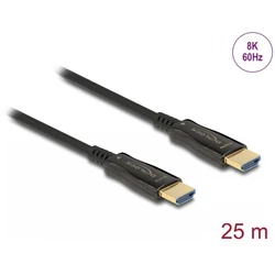 Delock Ενεργό Οπτικό Καλώδιο HDMI 8K 60Hz 25 m, HDMI αρσενικό - HDMI αρσενικό