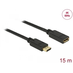 Καλώδιο DisplayPort (ST‑ST) 15m 4K 60Hz Delock Μαύρο