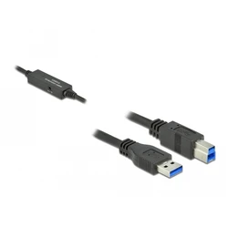 Delock Active USB Type-A to USB Type-B Cable, 5 m — up to 5 Gbps