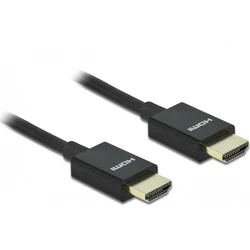 Delock Κοαξιακό High Speed HDMI Καλώδιο 48 Gbps HDMI 2.1 8K 60Hz 2 m – Μαύρο