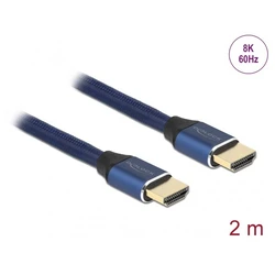 Delock Ultra High Speed HDMI Καλώδιο 48 Gbps 8K 60Hz 2m μπλε