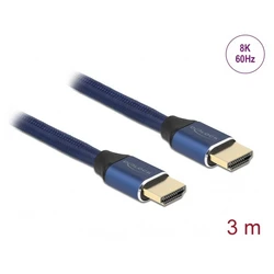 Delock Ultra High Speed HDMI Καλώδιο 48 Gbps 8K 60 Hz μπλε 3 m (πιστοποιημένο)