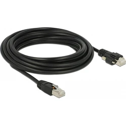Delock GigE Καλώδιο RJ45 Stecker σε RJ45 Stecker με Βίδες Cat.6 S/FTP 5 m