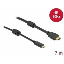 Delock Ενεργό καλώδιο USB Type-C σε HDMI (DP Alt Mode) 4K 60 Hz 7 m