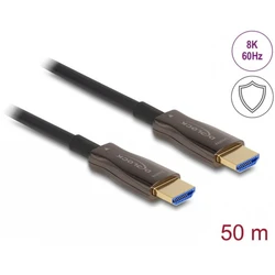 Delock Ενεργό Οπτικό Καλώδιο HDMI 50 m - 8K@60Hz / 4K@144Hz με Μεταλλική Θωράκιση