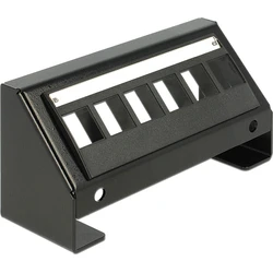 Delock Keystone Multimedia Panel 6 Θέσεων, Μαύρο