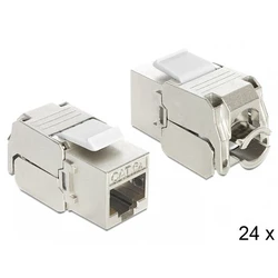 Delock Keystone RJ45 Jack Module - LSA Cat.6A STP, 24 pieces (MPN: 86405, SKU: 21151927)