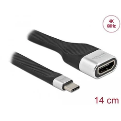 Delock FPC επίπεδο καλώδιο USB Type-C σε HDMI (DP Alt Mode) 4K 60Hz, 14 cm
