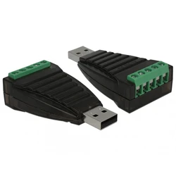 Μετατροπέας USB Typ-A σε Σειριακό RS-422/485 με τερματικό και προστασία υπέρτασης 600 W - Delock 87738