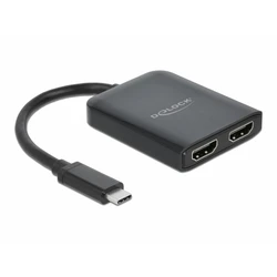 Delock USB Type-C Splitter (DP Alt Mode) σε 2 x HDMI MST/VXP - 87755