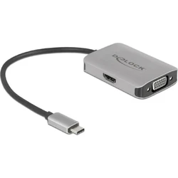 Delock USB Type-C Splitter (DP AltMode) -> 1x HDMI + 1x VGA