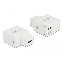 Delock Keystone Modul με θύρα φόρτισης USB Type-C 2,1 A λευκό