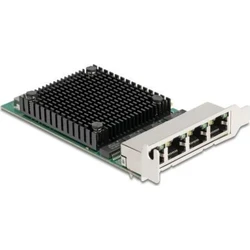 Delock PCI Express x4 2,5 Gigabit LAN κάρτα δικτύου 4x RJ45 (RTL8125, MPN 88601)
