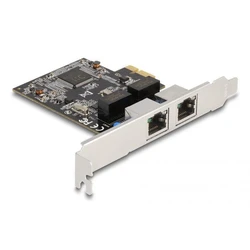 DeLOCK 2-Port RJ45 Gigabit LAN RTL8111 PCI Express Κάρτα (88615)