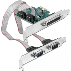 Κάρτα PCI Express x1 σε 2x Σειρικές RS-232 + 1x Παράλληλη IEEE1284 - Delock 90413
