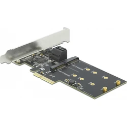 Delock PCIe x4 κάρτα με 3 θύρες SATA και 2 υποδοχές M.2 Key B (Low Profile) - MPN 90499