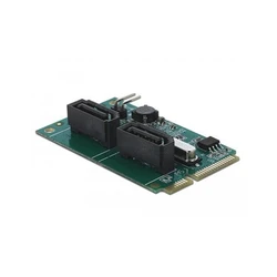 Mini PCIe μετατροπέας σε 2 x SATA με RAID - Delock 95264