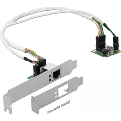 Delock Mini PCIe I/O μισού μεγέθους κάρτα δικτύου 1 x RJ45 Gigabit LAN (Χαμηλού Προφίλ) Model 95265