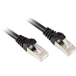 Sharkoon S/FTP Cat.6 Patch καλώδιο RJ45 Ethernet 15m (Μαύρο)