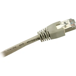 Sharkoon Patch Cable RJ45 S/FTP Cat.6 Flat Ethernet Cable, 15 m, Grey