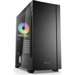 Sharkoon S25-W2 Gaming Midi Tower Κουτί Υπολογιστή με Πλαϊνό Παράθυρο Μαύρο