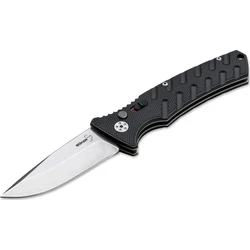 Boker Strike Droppoint Αυτόματος Σουγιάς Μαύρο σε Θήκη - 01BO400