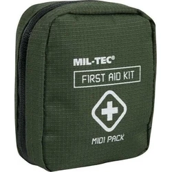 Mil-Tec Τσάντα Πρώτων Βοηθειών Midi Πράσινη με Εξοπλισμό