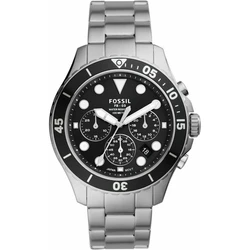 Fossil FB-03 Ανδρικό Ρολόι 46mm Quartz με Ασημί Μεταλλικό Μπρασελέ FS5725