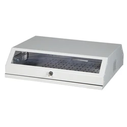 19" επιτοίχιο περίβλημα Rack 3U κάθετο + 5U οριζόντιο, γκρι - EFB Elektronik (691703V)
