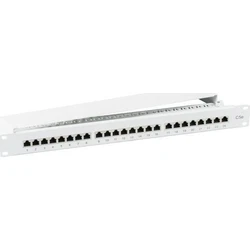 Patch Panel STP 24xRJ45 Cat.5e, 19" 1HE, RAL7035 γκρι - EFB Elektronik (37668.1M)