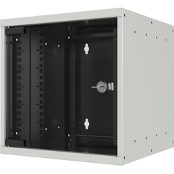 10" Επιτοίχιο Κουτί Rack 6U Βάθος 300mm RAL7035 - EFB Elektronik (WGB-1006GR.30)