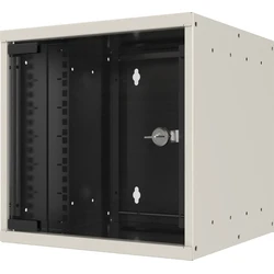 10" Τοίχου Rack Κουτί 9U Βάθος 300mm 1-τεμ RAL9010 - EFB Elektronik WGB-1009WS.30