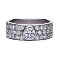 Diamonfire Γυναικείο Δαχτυλίδι από Ασήμι με Ζιργκόν, Μέγεθος 17,5