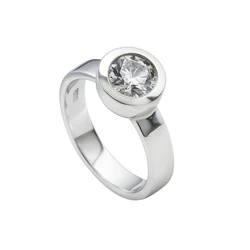 Diamonfire Γυναικείο Δαχτυλίδι με Ζιργκόν από Ασήμι - Μέγεθος 16,5