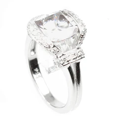 Diamonfire Γυναικείο Ασημένιο Δαχτυλίδι με Ζιργκόν, Μέγεθος 18