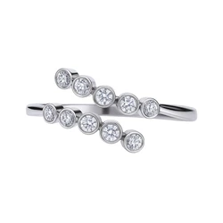 Diamonfire Γυναικείο Δαχτυλίδι με Ζιργκόν από Ασήμι, Μέγεθος 16